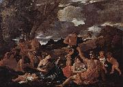 Nicolas Poussin Bacchanal with a Lute-Player Germany oil painting artist